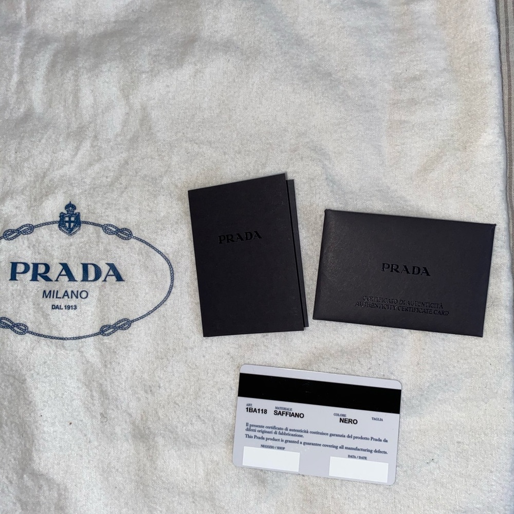 SOLD Prada Nero Saffiano Lux Black New Condition - Picture 15 of 16